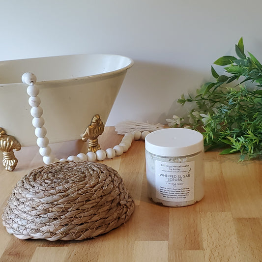Vinyasa Flow Whipped Sugar Scrub I Lavender I Rosemary I White Sage I Spring Collection I