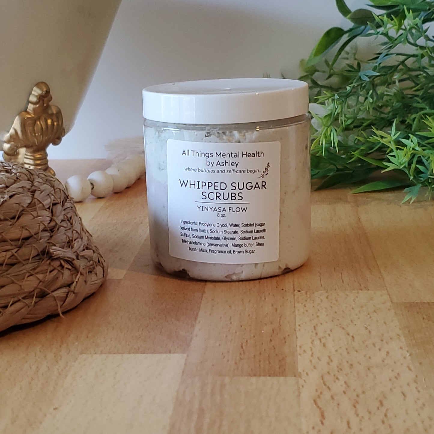 Vinyasa Flow Whipped Sugar Scrub I Lavender I Rosemary I White Sage I Spring Collection I