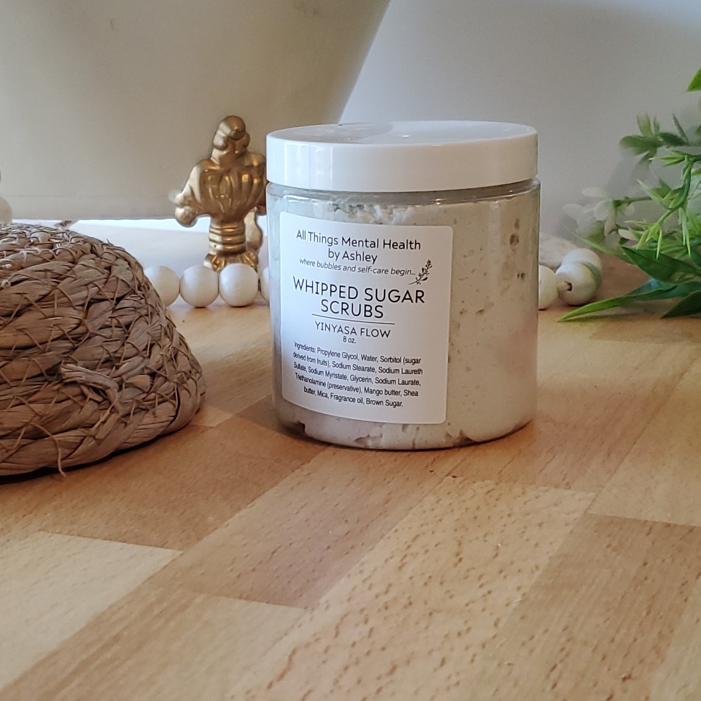 Vinyasa Flow Whipped Sugar Scrub I Lavender I Rosemary I White Sage I Spring Collection I