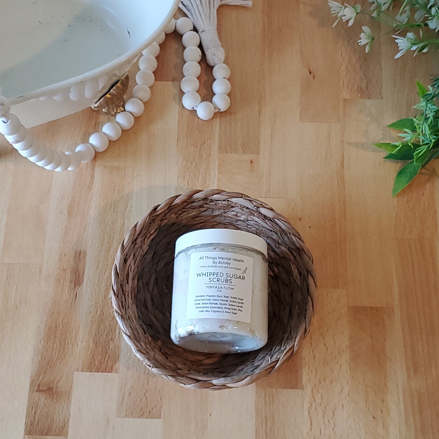 Vinyasa Flow Whipped Sugar Scrub I Lavender I Rosemary I White Sage I Spring Collection I