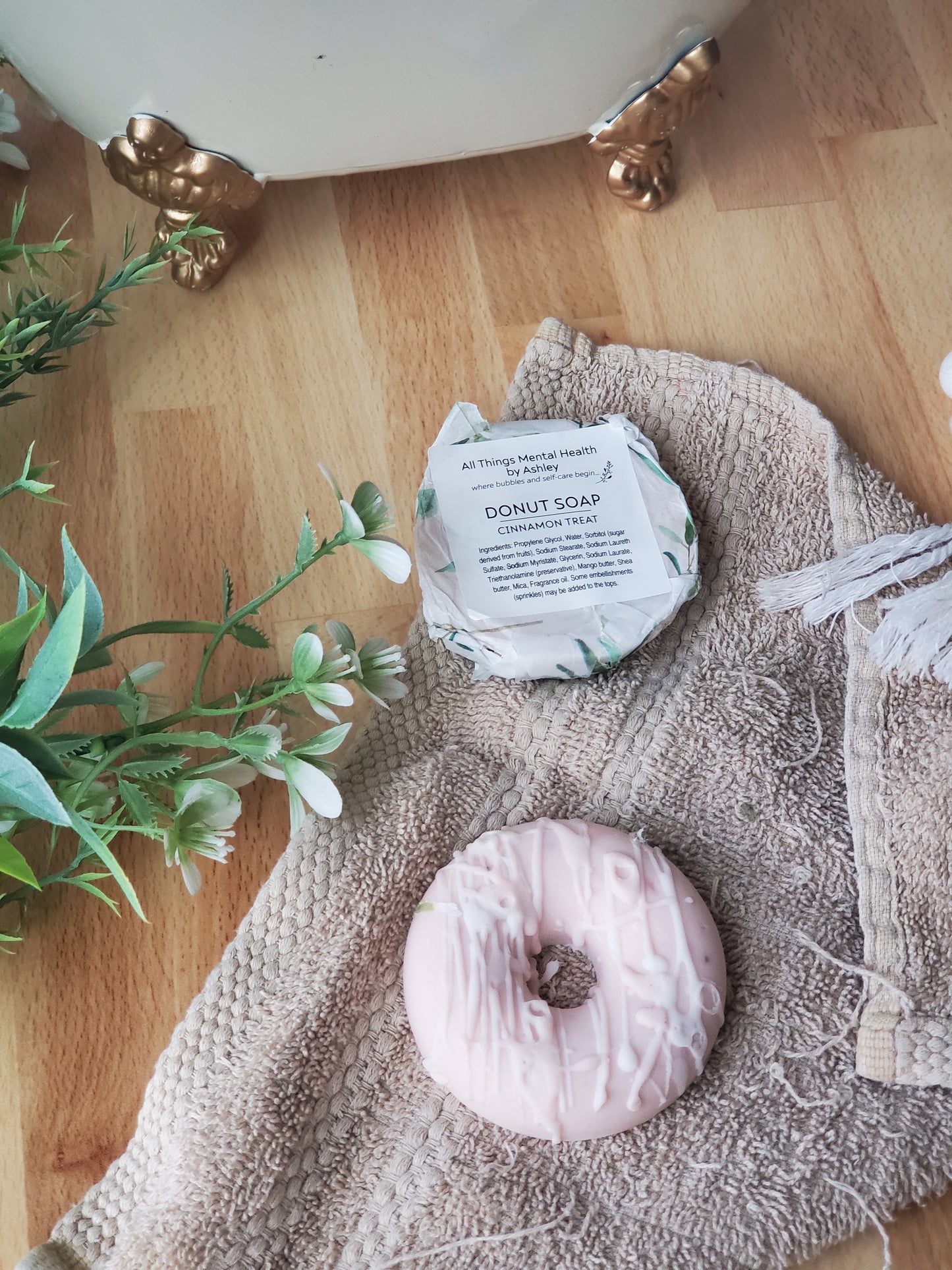 Cinnamon Treat Donut Soap I Cinammon Roll I Goats Milk I Kids Collection