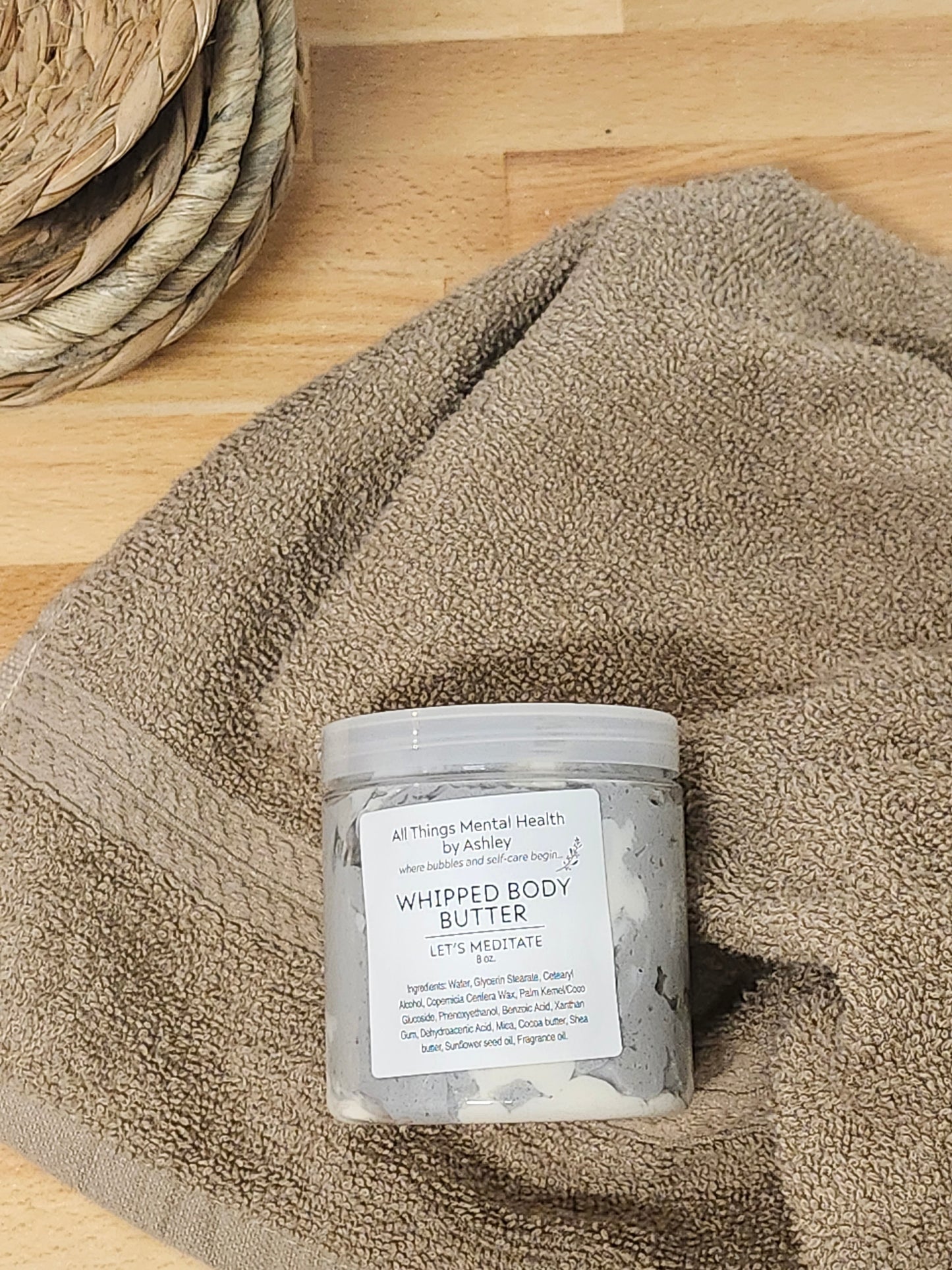 Lets Meditate Whipped Body Butter I Sandalwood & Vanilla I Cocoa Butter I Shea Butter I
