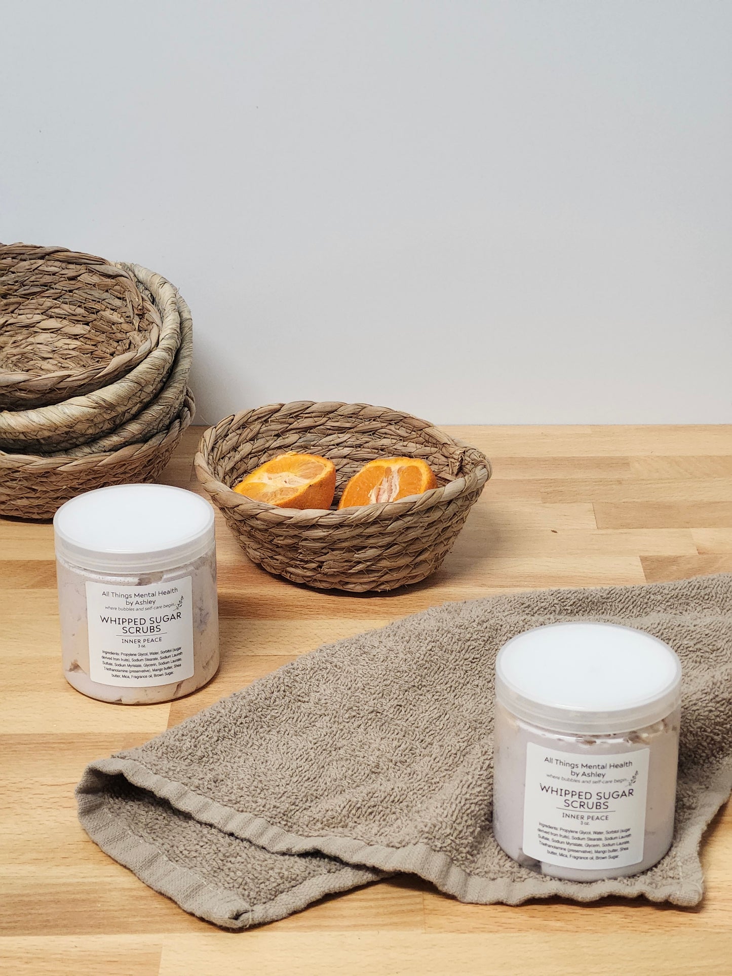 Patchouli + Eucalyptus Whipped Sugar Scrub I Inner Peace I Shea Butter I Masculine Collection
