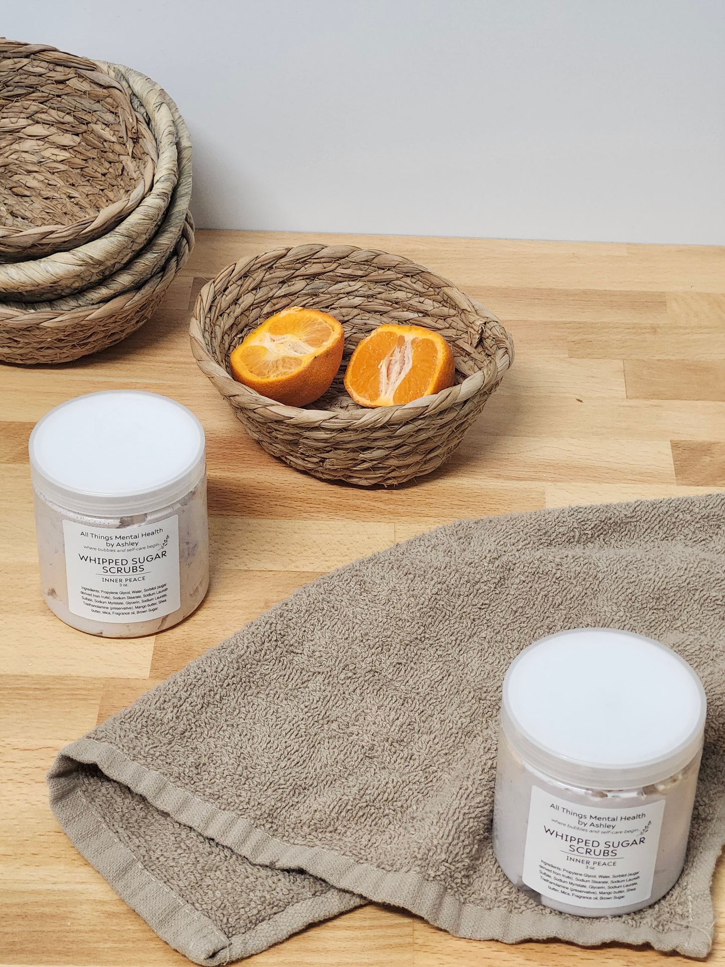 Patchouli + Eucalyptus Whipped Sugar Scrub I Inner Peace I Shea Butter I Masculine Collection