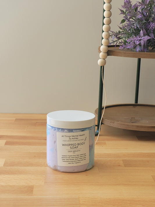 Deep Breath Whipped Body Soap I Eucalyptus & Lavender I Shea Butter I