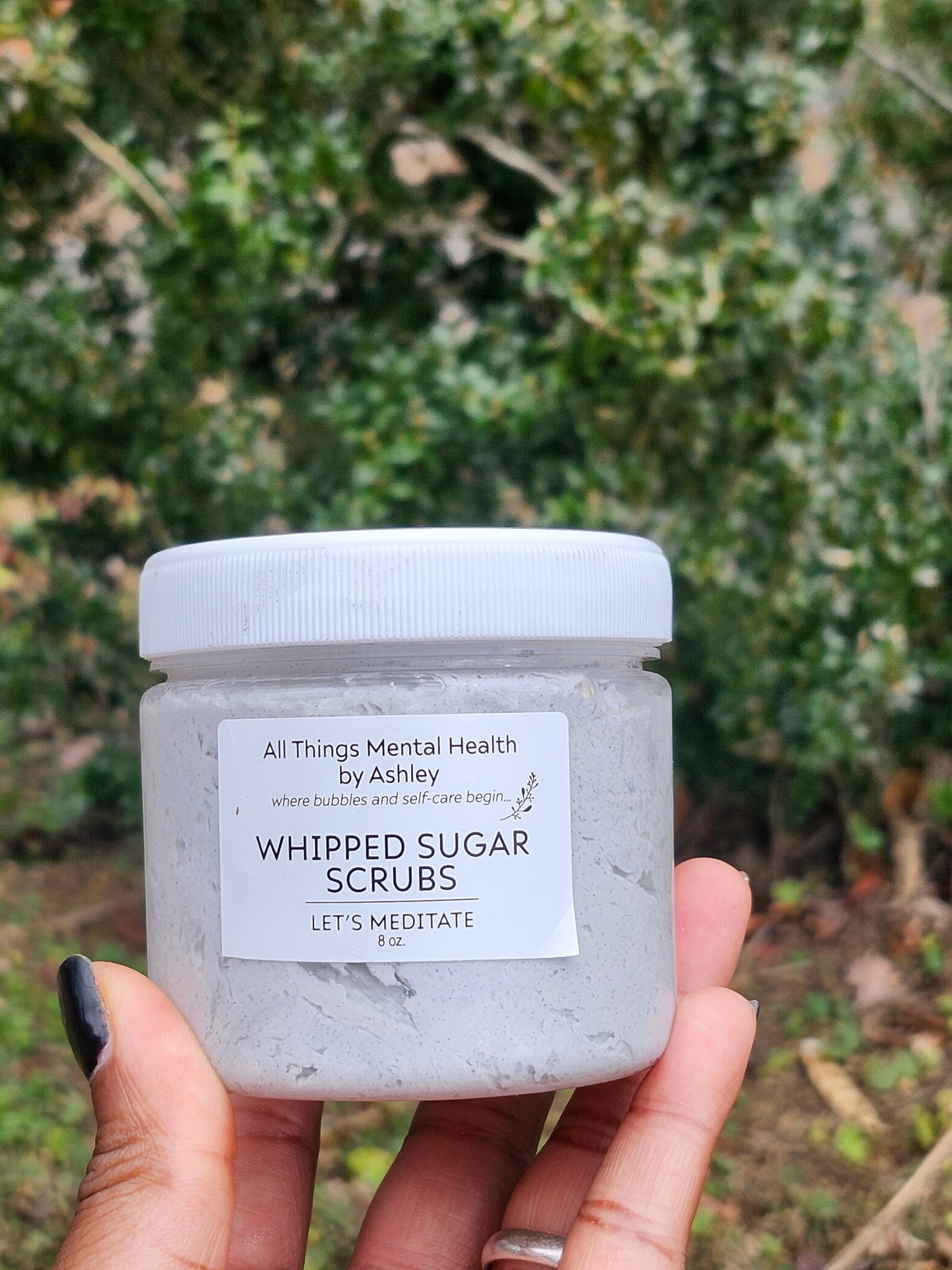 Lets Meditate Whipped Sugar Scrub I Sandalwood & Vanilla I Shea Butter I Masculine Collection