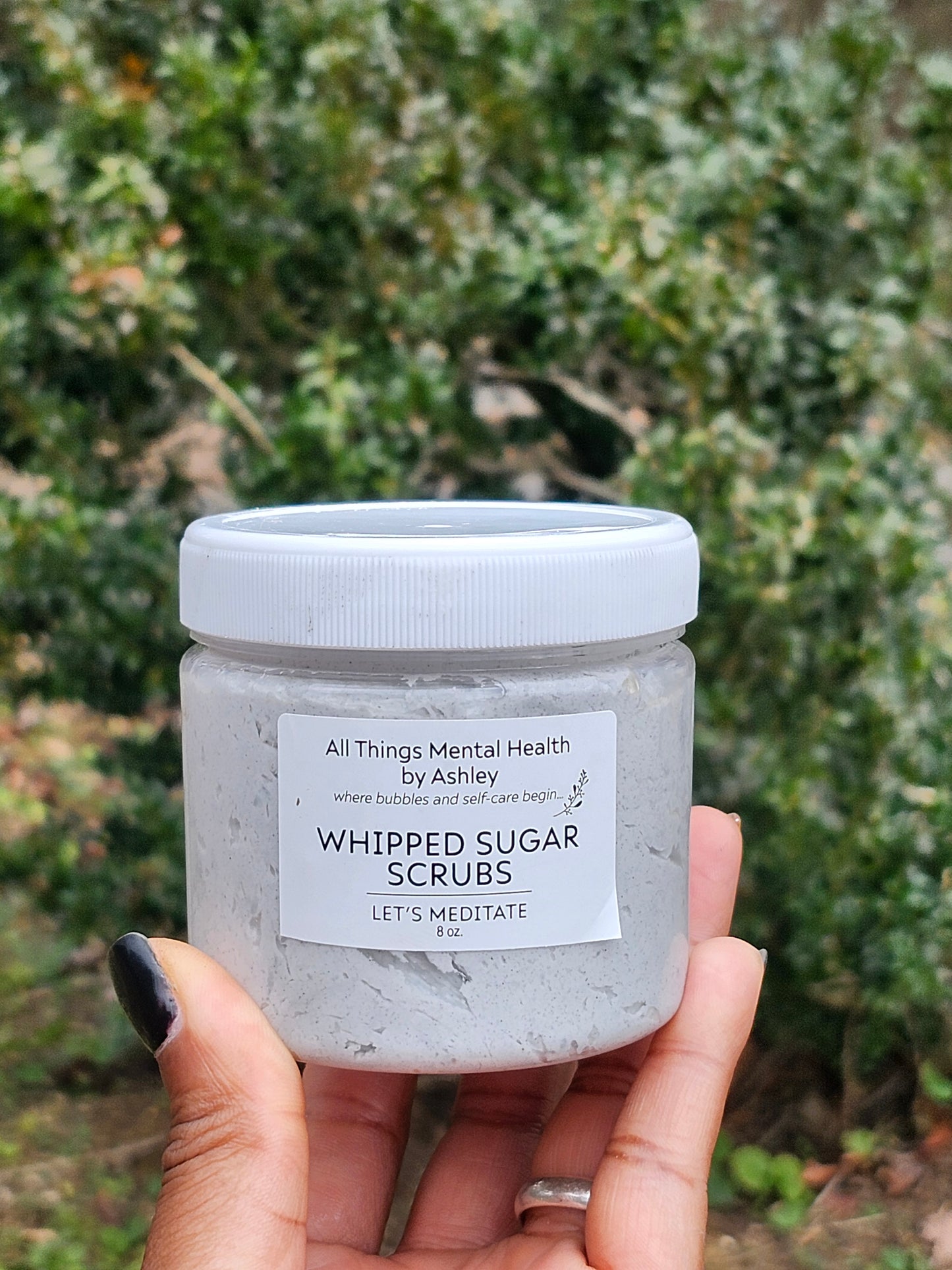 Lets Meditate Whipped Sugar Scrub I Sandalwood & Vanilla I Shea Butter I Masculine Collection