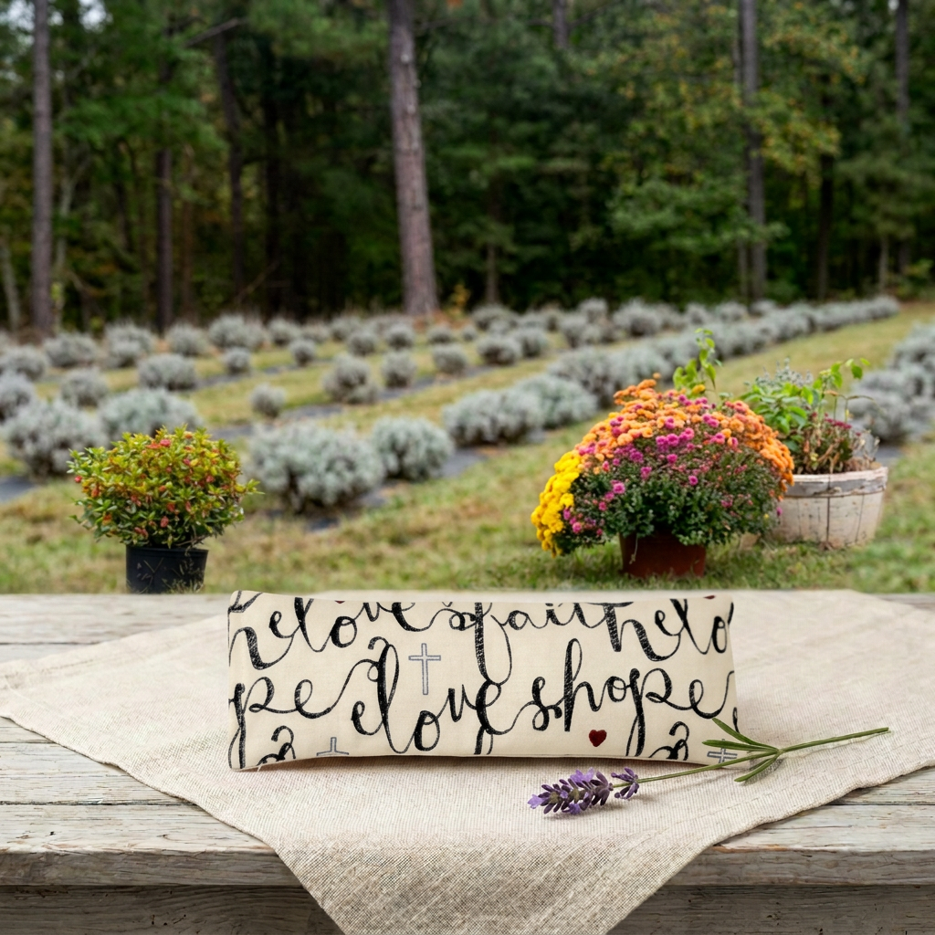 Love + Faith I Floral I Eye Pillow I Lavender I Valentines Day Collection