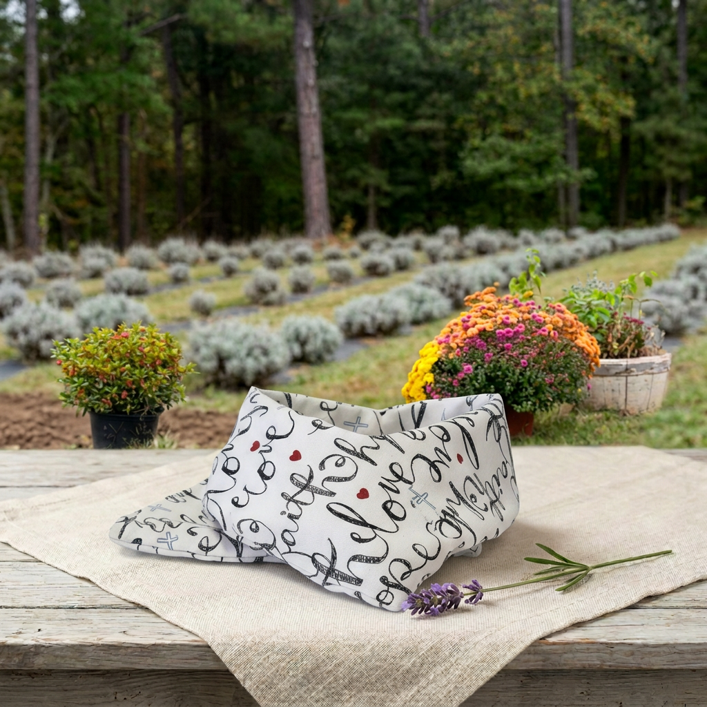 Love + Faith I Neck Wrap I Lavender I Valentines Day Collection