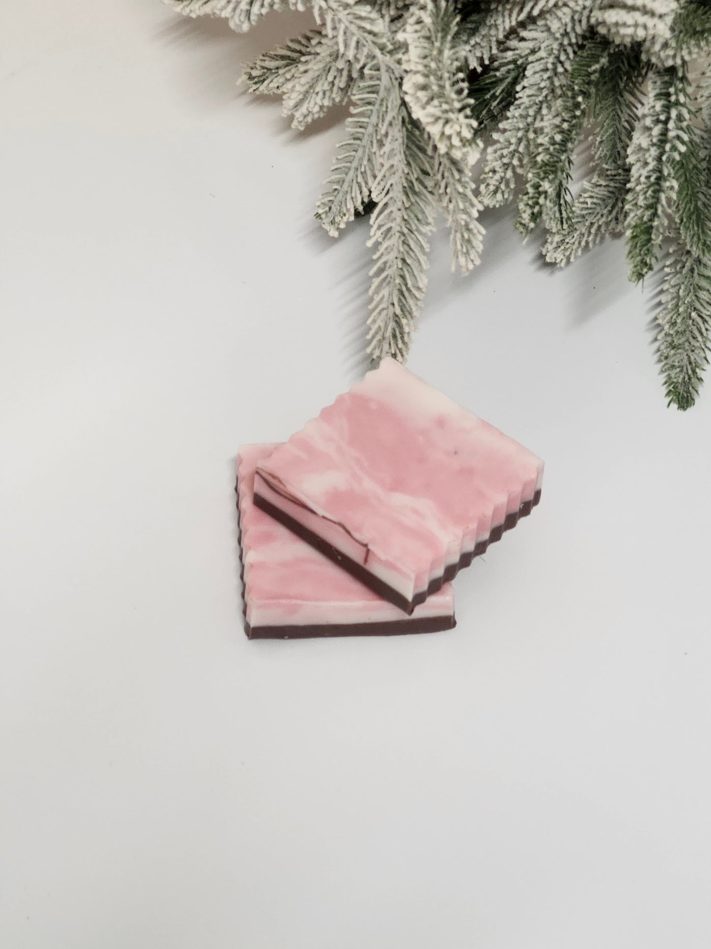 Peppermint Bark Bar Soap I Goats Milk I Winter Collection