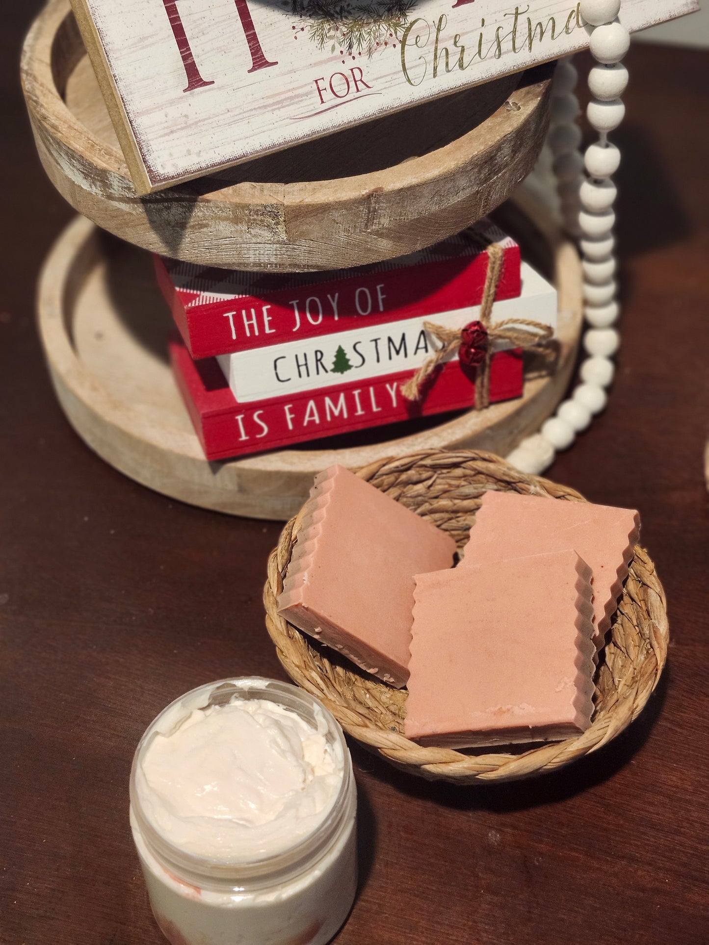 Peppermint Bark Bar Soap I Goats Milk I Winter Collection