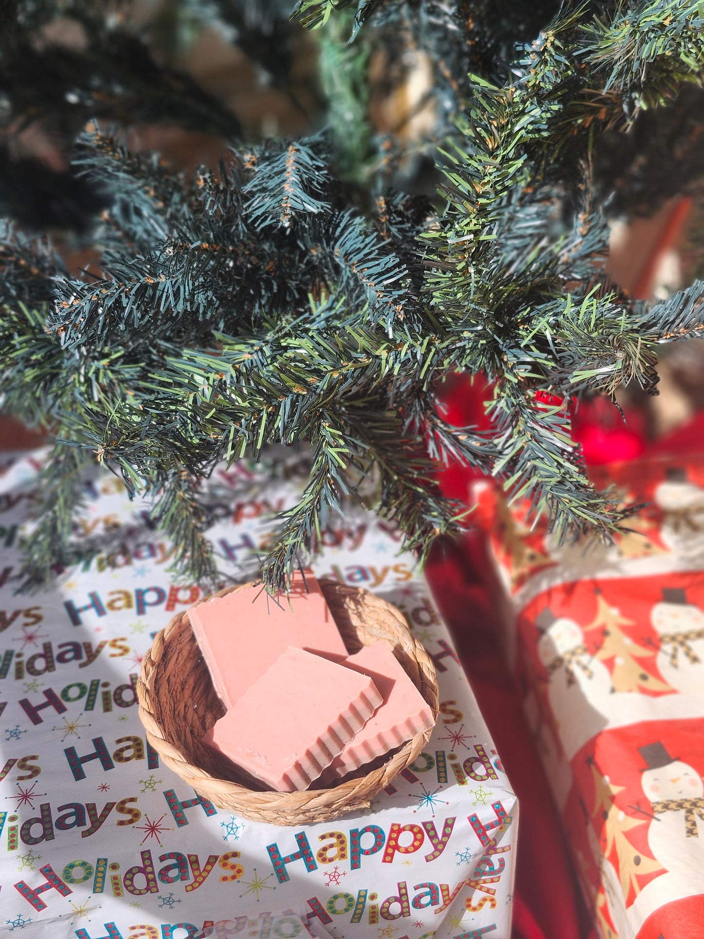 Peppermint Bark Bar Soap I Goats Milk I Winter Collection