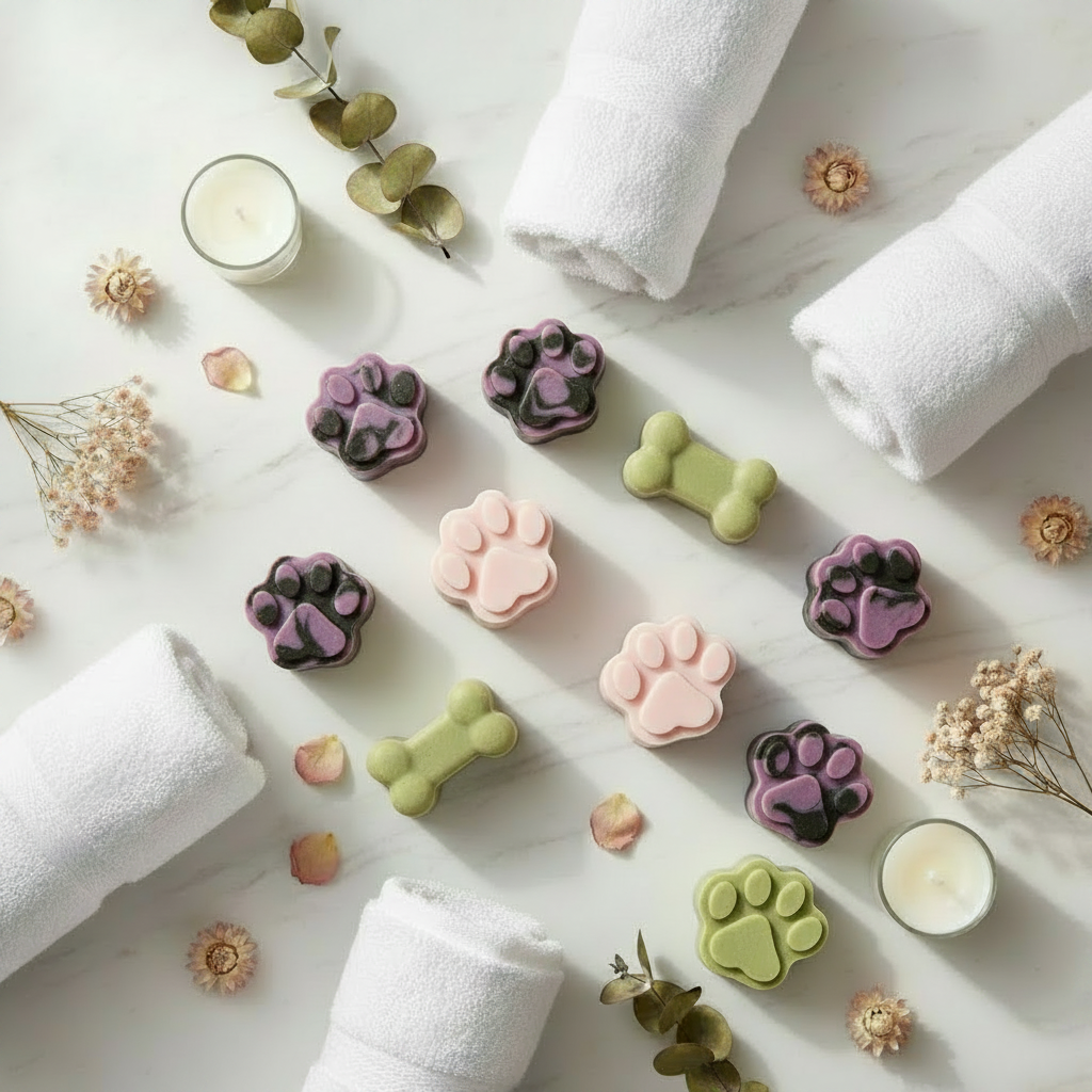 Black & Pink Half-and-Half Paw Soap Promo
