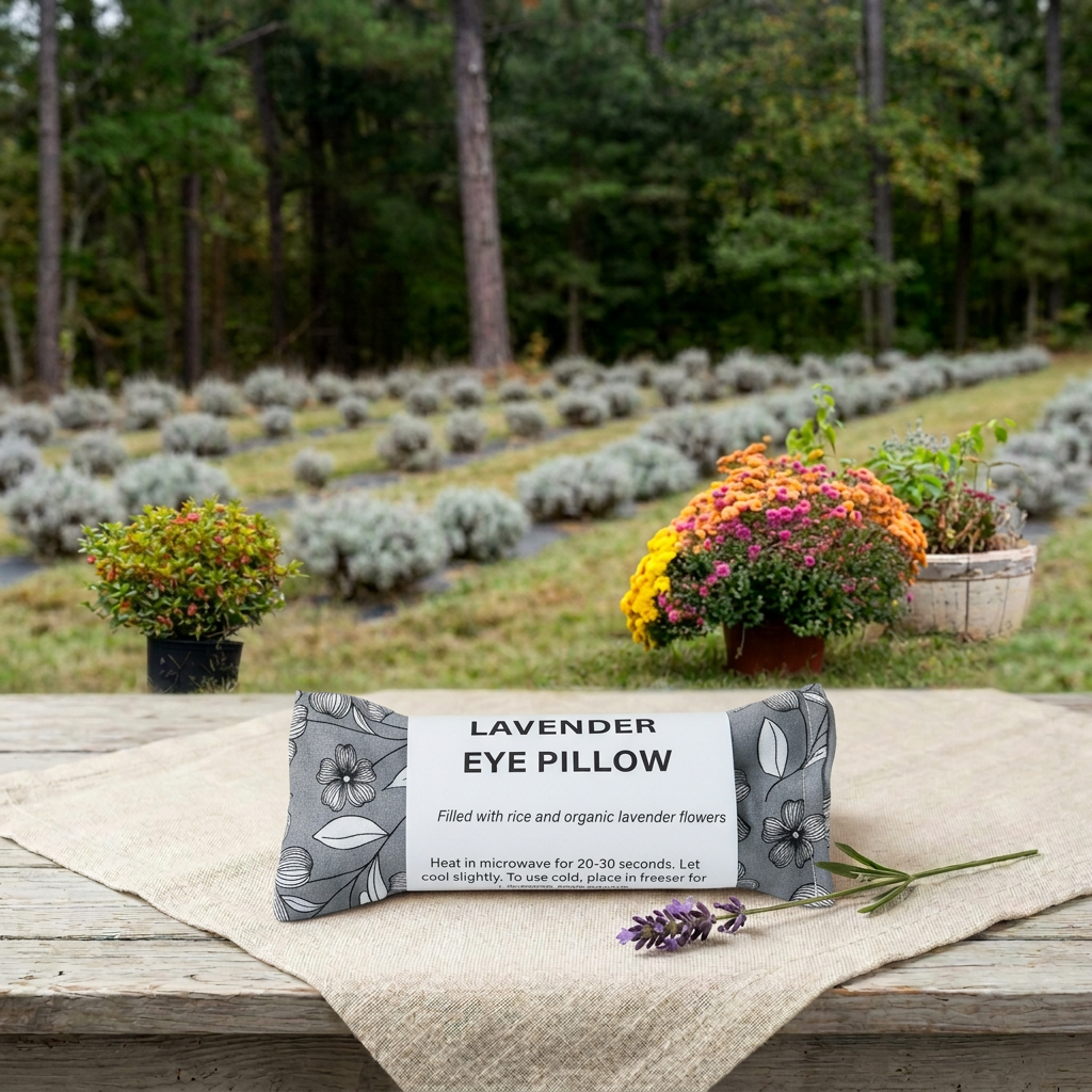 Black Grey I Floral I Eye Pillow I Lavender I Spring Collection