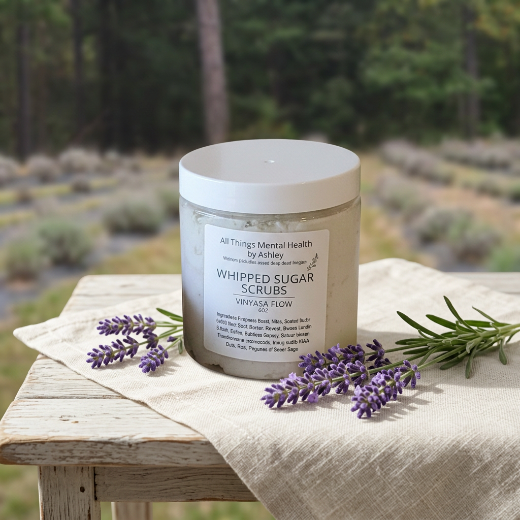 Vinyasa Flow Whipped Sugar Scrub I Lavender I Rosemary I White Sage I Spring Collection I