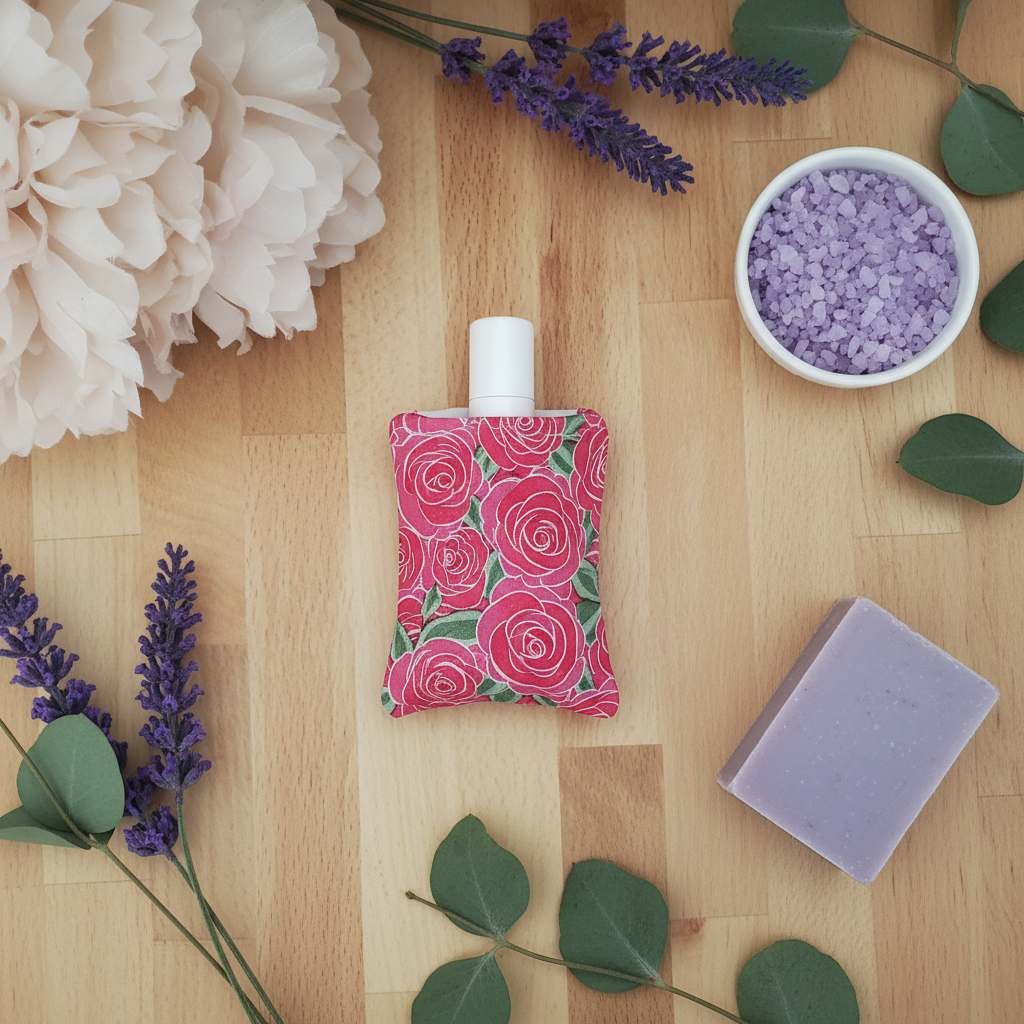 Pink Rose Lip Balm Holder