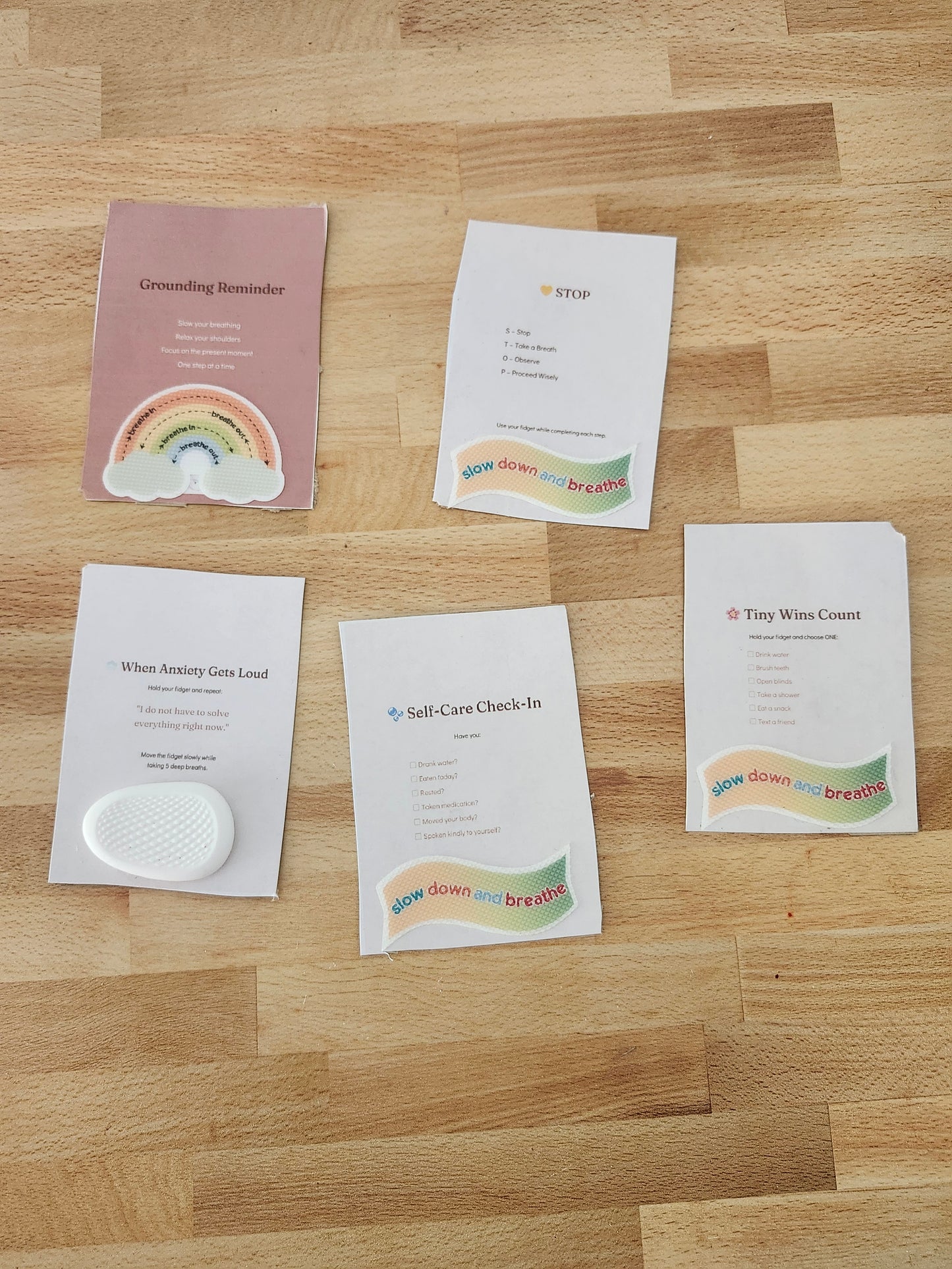 Pocket Peace™ Mental Health Fidget Cards