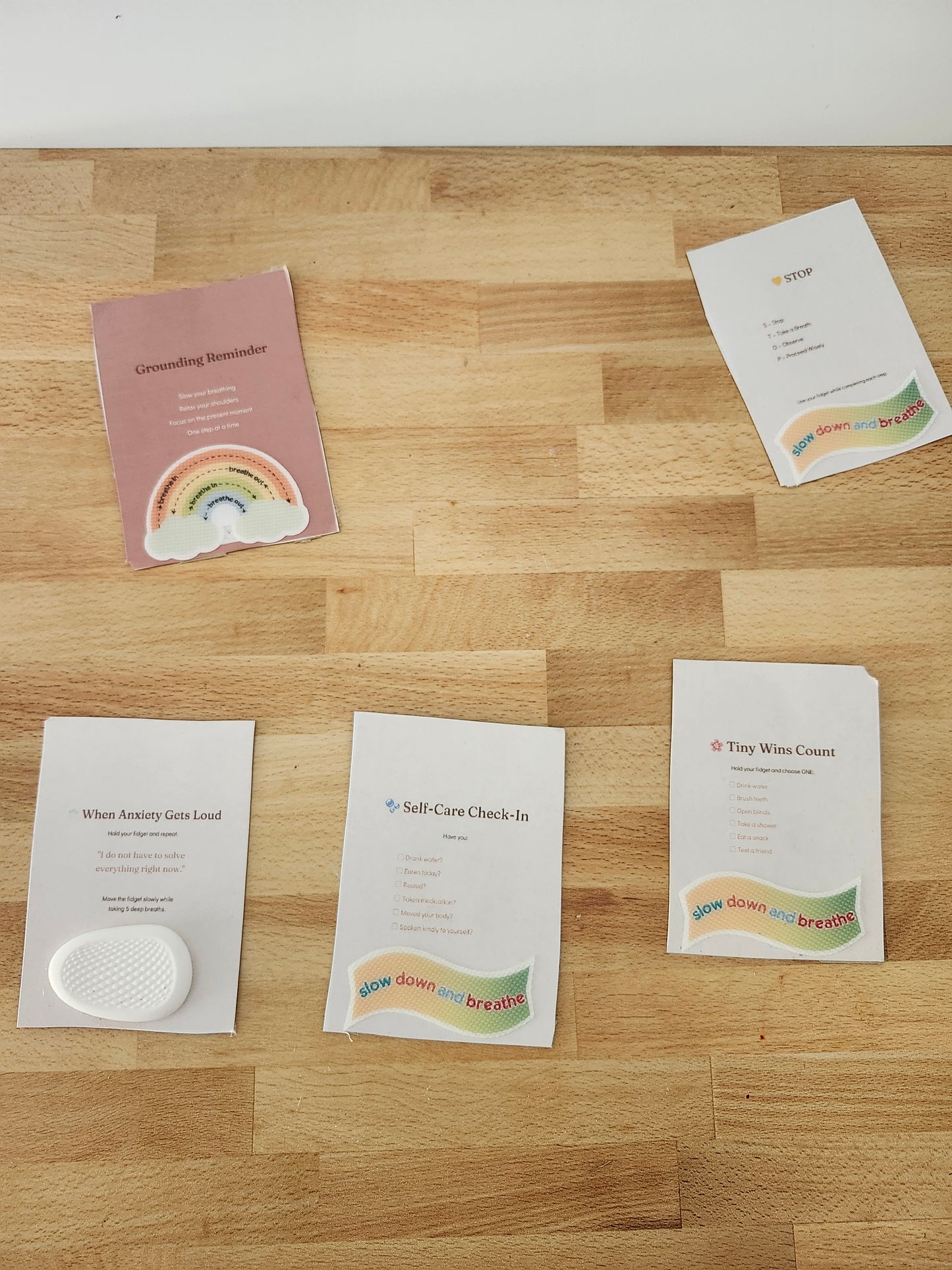 Pocket Peace™ Mental Health Fidget Cards