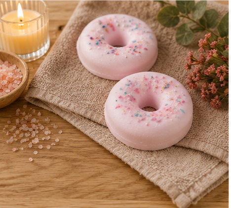 Pink Milkshake Donut Soap I Goats Milk I Valentines Day I Kids Collection